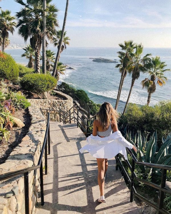 Отдых на море девушка