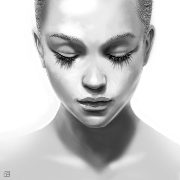 Девушка с закрытыми глазами