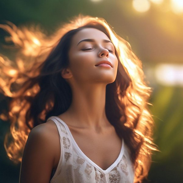 Девушка с закрытыми глазами