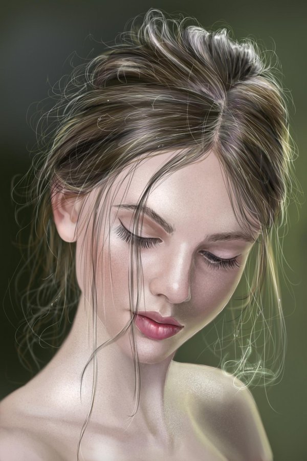 Девушка с закрытыми глазами