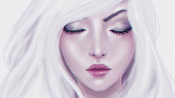 Девушка с закрытыми глазами