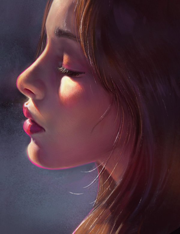 Девушка с закрытыми глазами