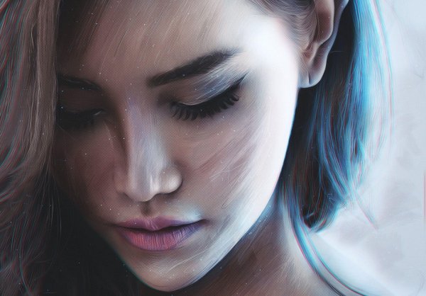 Девушка с закрытыми глазами