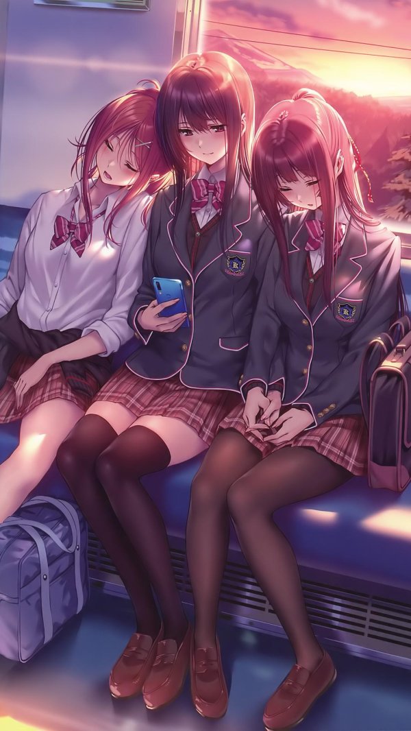 Аниме много с девушками