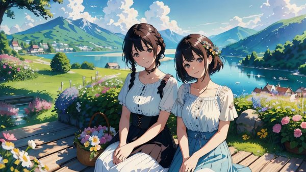 Аниме много с девушками