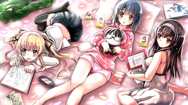 Аниме много с девушками