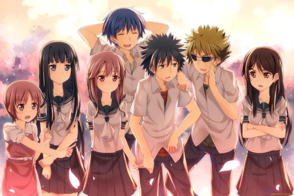 Аниме много с девушками