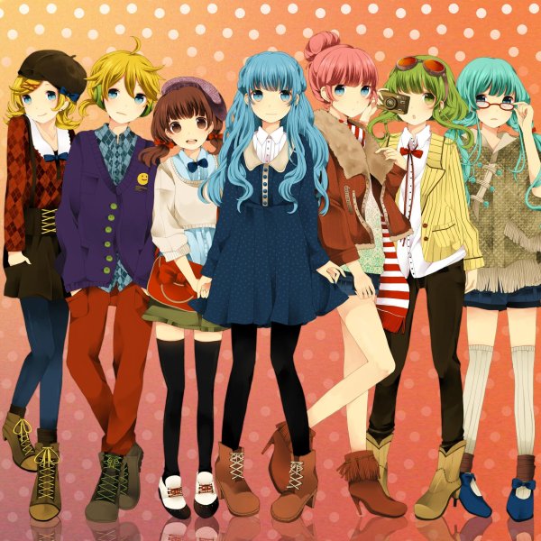 Аниме много с девушками