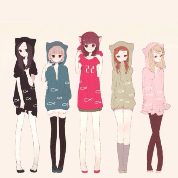 Аниме много с девушками