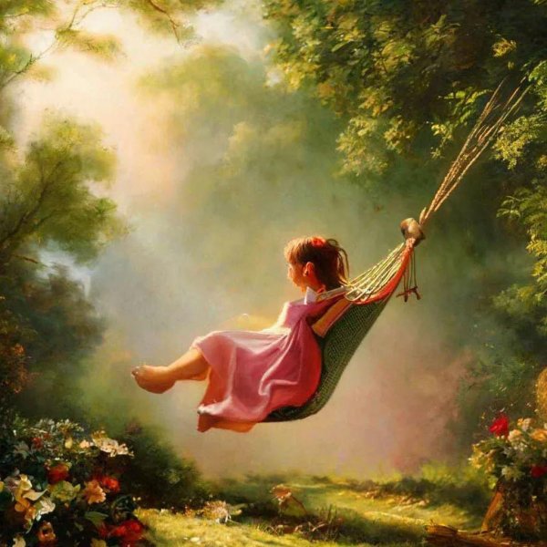 Девушка на природе с ребенком