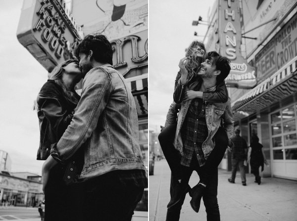 Парень и девушка черно белые