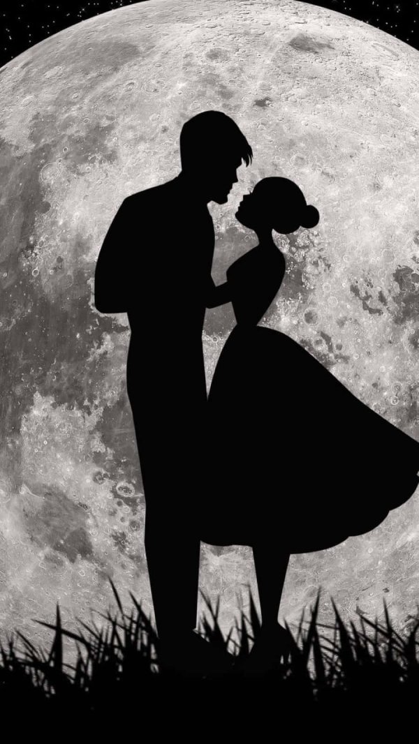 Парень и девушка черно белые