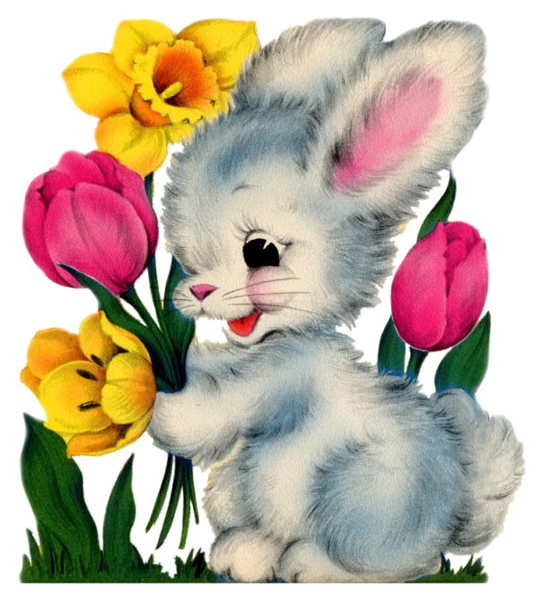 зверюшки с цветами