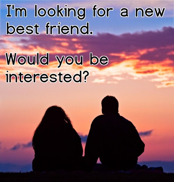 Девушка и парень на закате