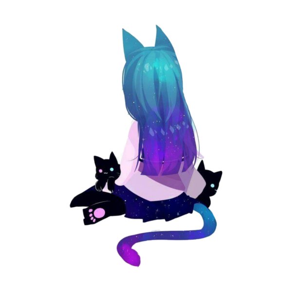 На аватарку девушка с кошкой