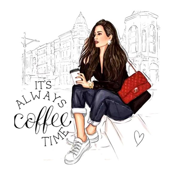 С девушками нарисованные с надписями