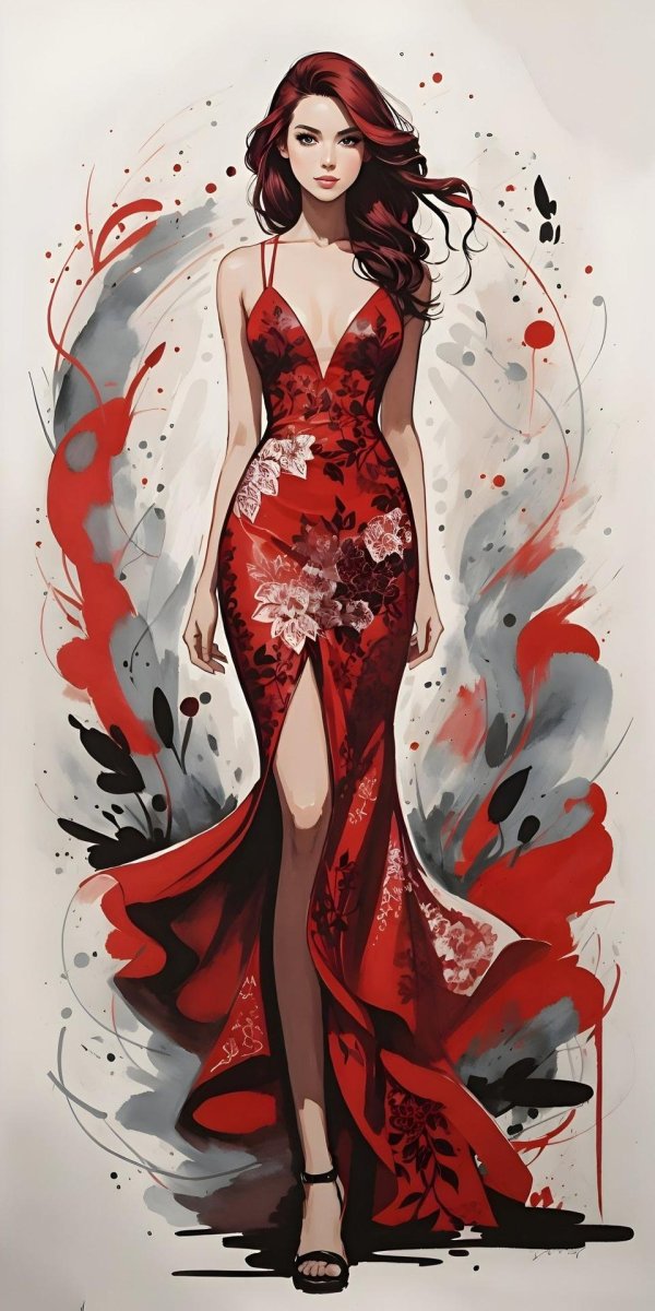 С девушками нарисованные с надписями