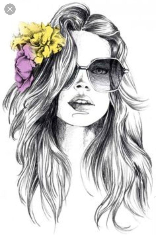 С девушками нарисованные с надписями