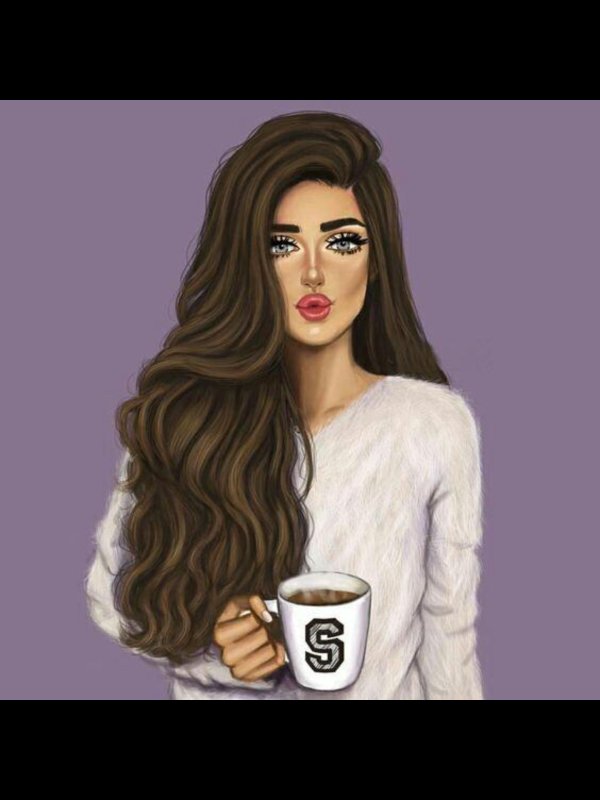 С девушками нарисованные с надписями