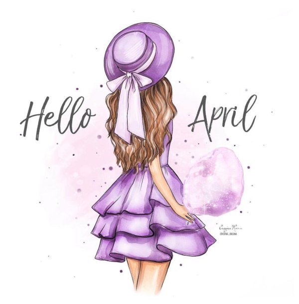 С девушками нарисованные с надписями