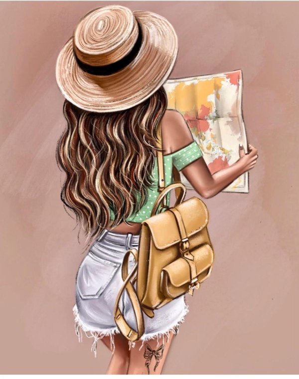 С девушками нарисованные с надписями