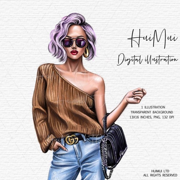 С девушками нарисованные с надписями