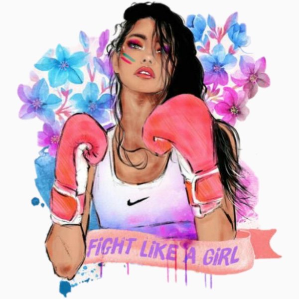 С девушками нарисованные с надписями