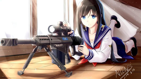 На рабочий стол девушка из аниме