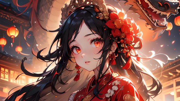 На рабочий стол девушка из аниме