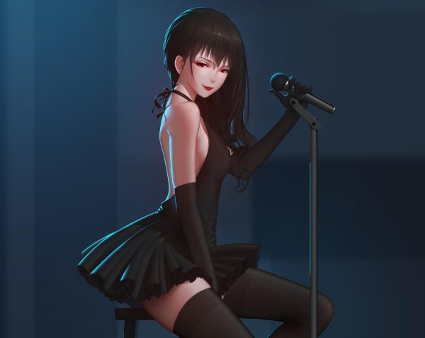 На рабочий стол девушка из аниме