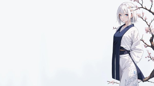 На рабочий стол девушка из аниме