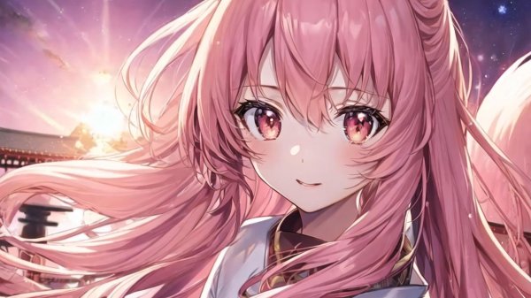 На рабочий стол девушка из аниме