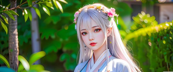 На рабочий стол девушка из аниме