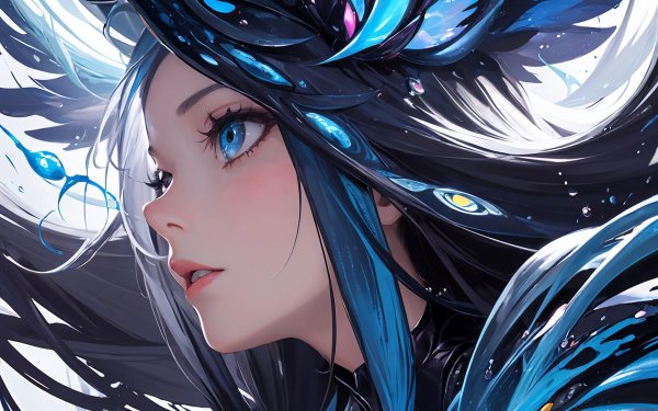 На рабочий стол девушка из аниме