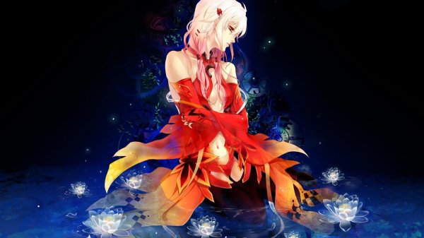 На рабочий стол девушка из аниме