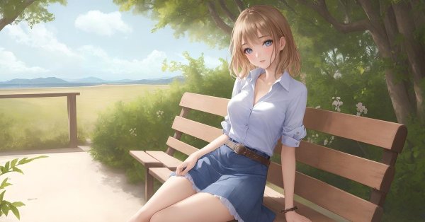 На рабочий стол девушка из аниме