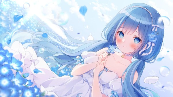 На рабочий стол девушка из аниме