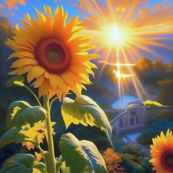 подсолнухи рисунки