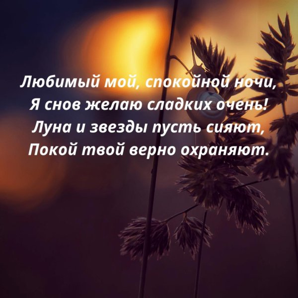 На ночь для мужчины