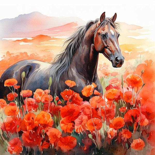 рисунки лошадей