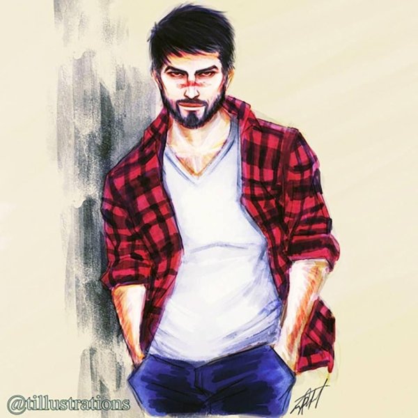 Мужчины нарисованные