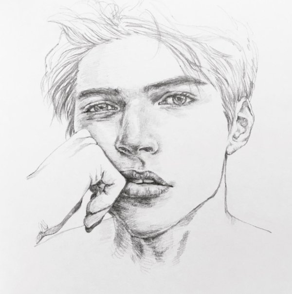 Мужчины нарисованные