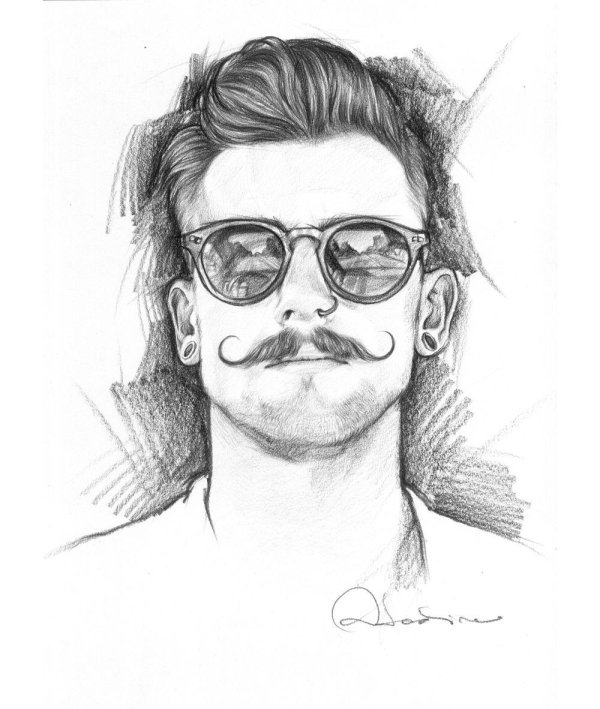 Мужчины нарисованные