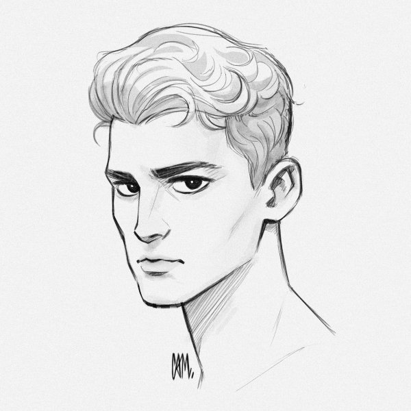 Мужчины нарисованные