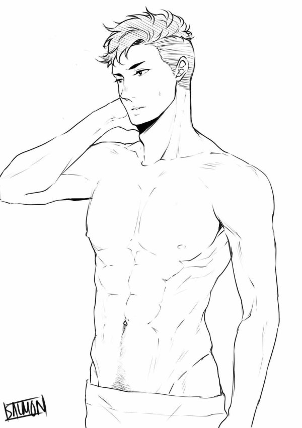 Мужчины нарисованные