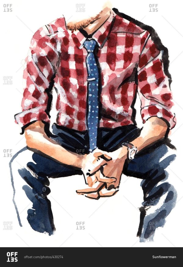 Мужчины нарисованные