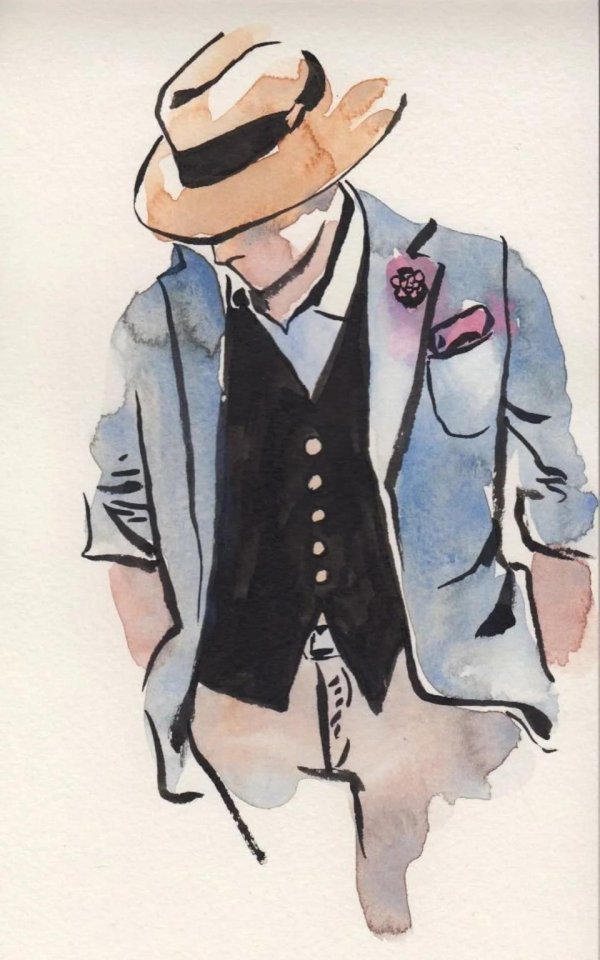 Мужчины нарисованные