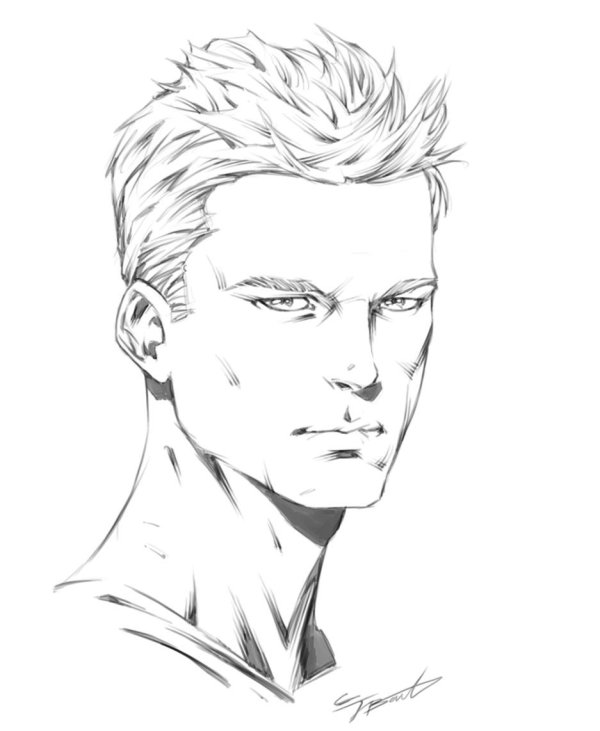 Мужчины нарисованные