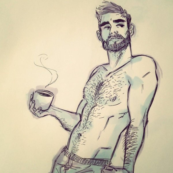 Мужчины нарисованные