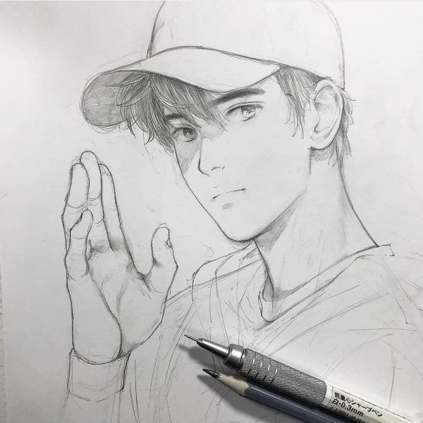 Мужчины нарисованные